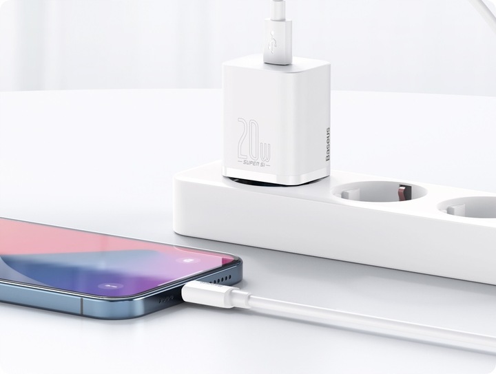 BASEUS SZYBKA ŁADOWARKA DO TELEFONU IPHONE USB-C TYPE-C 20W KABEL LIGHTNING