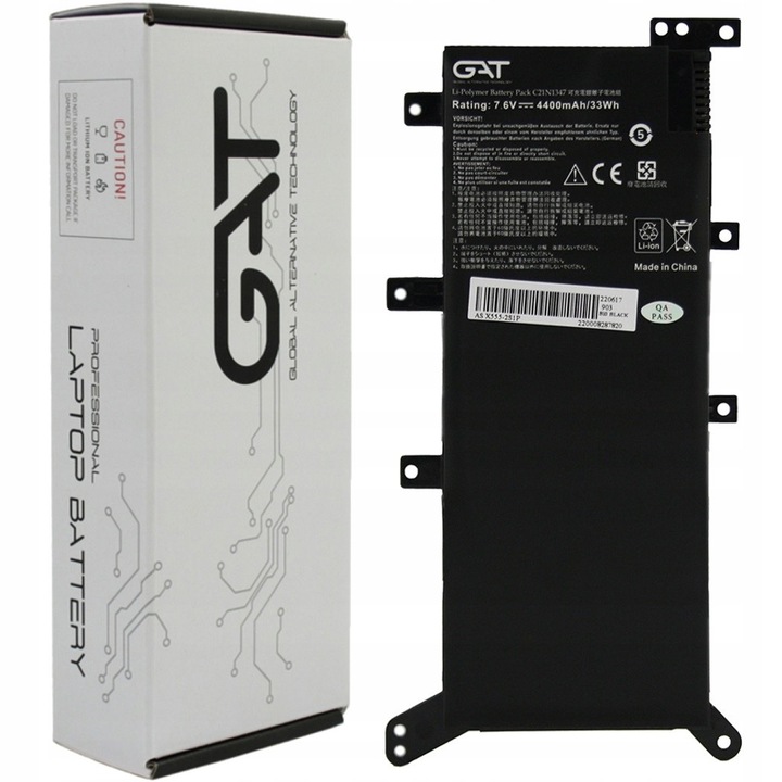 Bateria C21N1347 do Asus A555 F555 A555L F555L K555L R556 R556L K555 X555L