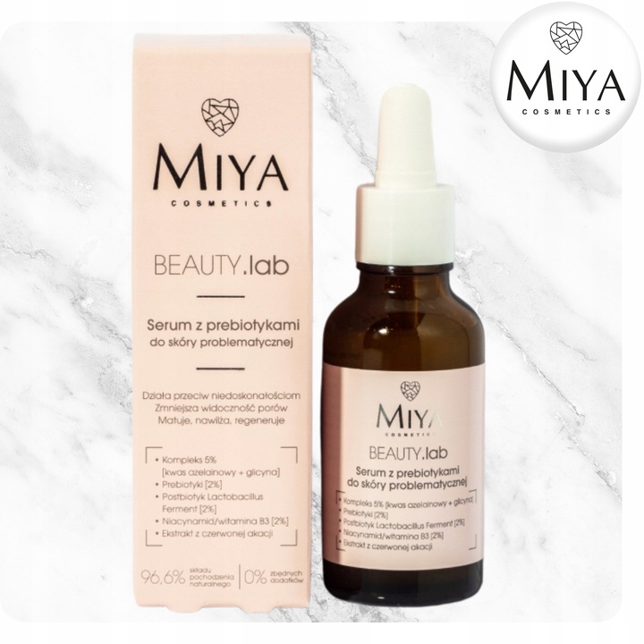 Serum Do Skóry Problematycznej Regeneruje z Prebiotykami 30 ml Miya