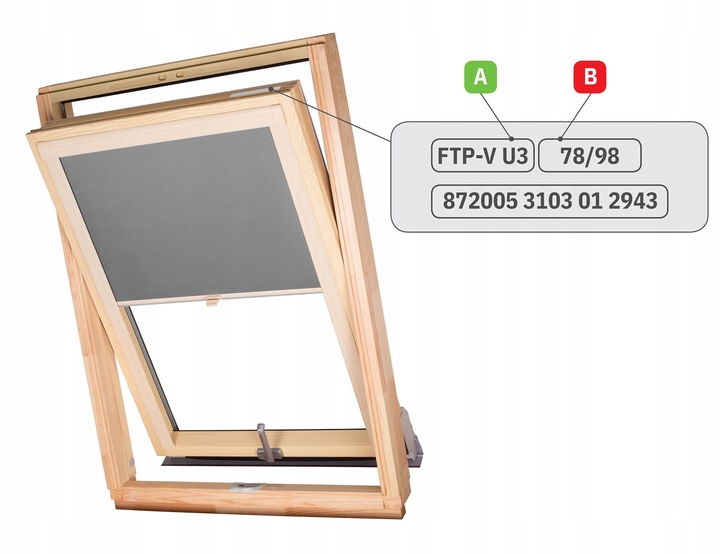 ROLETA DACHOWA TERMO do okien FAKRO VELUX OPTILIGHT 78x140 Termiczna