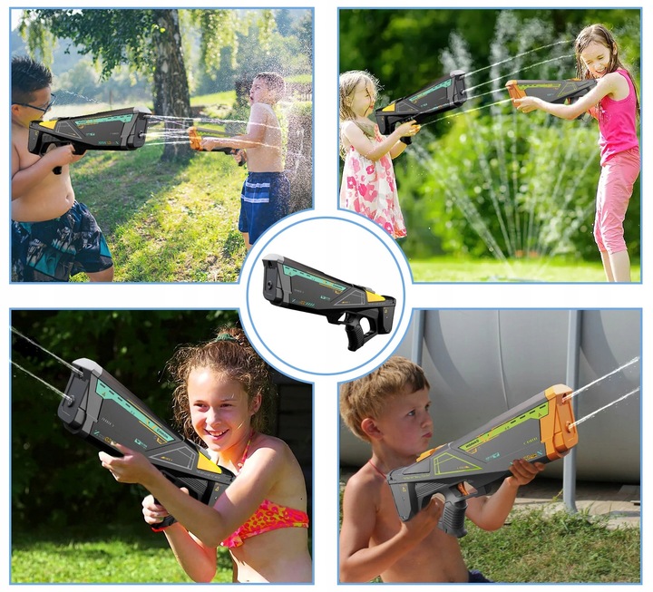 PISTOLET NA WODĘ KARABIN AUTOMAT Elektryczny miotacz wody AKUMULATOR USB