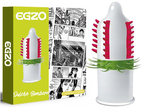 ZESTAW 5 szt. PREZERWATYWA EGZO - INTENSYWNA STYMULACJA, KOLCE, WĄSY