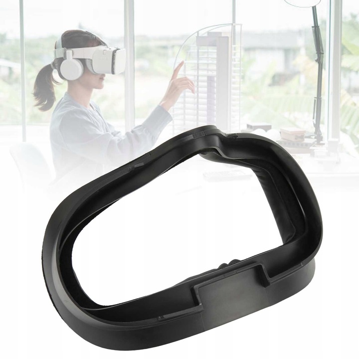 INTERFEJS TWARZY OKULARÓW VR DLA OCULUS QUEST 2 CZARNY