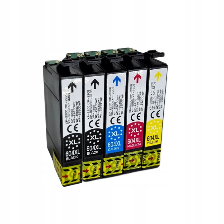 5 x Tusze do EPSON 604 XL XP-2200 XP-2205 XP-3200 XP-3205 XP-4200 XP-4205