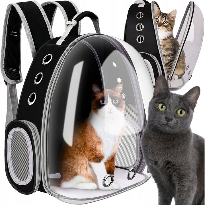 PLECAK DLA KOTA PSA TRANSPORTER PRZEZROCZYSTY WENTYLOWANY NA PSA NA KOTA