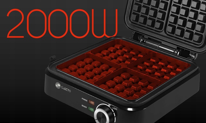 GOFROWNICA 4 DUŻE GOFRY REGULACJA TEMPERATURY NIEPRZYWIERAJĄCE PŁYTY