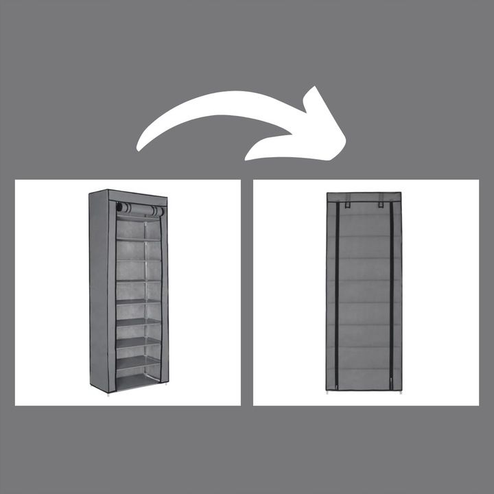 SZAFKA NA BUTY materiałowa tekstylna obuwie półka REGAŁ XL ogranizer