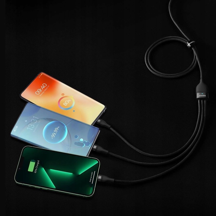 Baseus Flash Series II kabel USB Typ C - USB Typ C / Lightning / micro USB