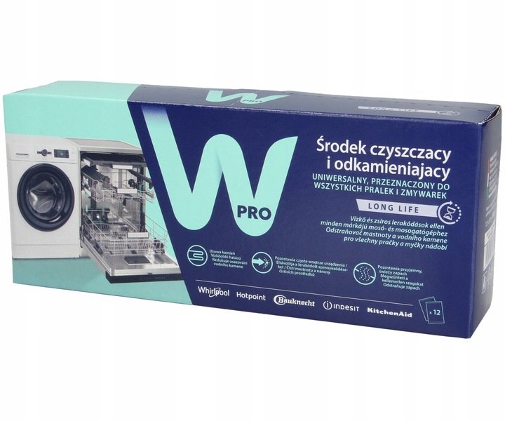 12x ODKAMIENIACZ do pralek i zmywarek 3w1 WPRO