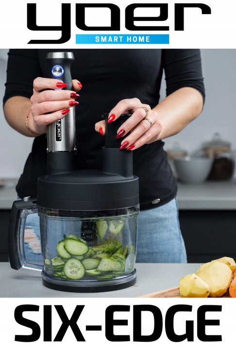 DUŻA 2,5L Szatkownica do Blender ręczny Yoer HB01S