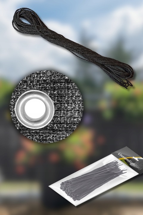 OSŁONA NA BALKON 95% GRAFITOWA NA TARAS PŁOT MATA BALKONOWA 1x7m +