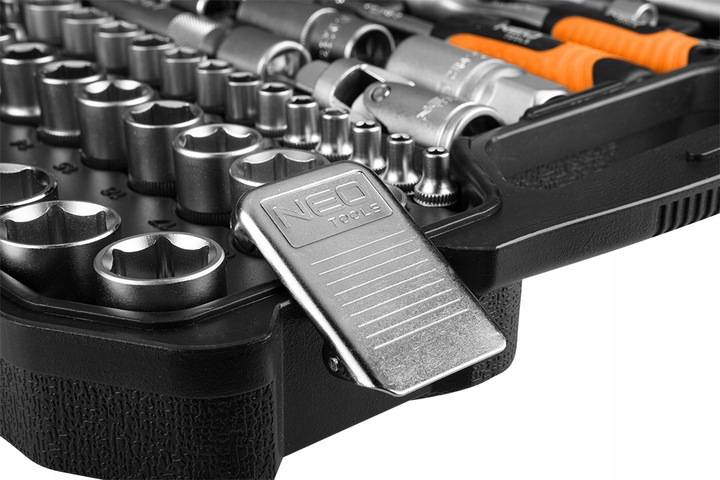 Zestaw Kluczy Nasadowych 110 Elementów 1/2", 1/4" Walizka NEO TOOLS