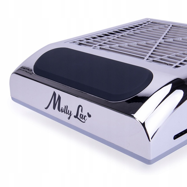 Pochłaniacz Pyłu Do Paznokci MOLLYLAC Kasetowy Filtr Mocny Srebrny 80W