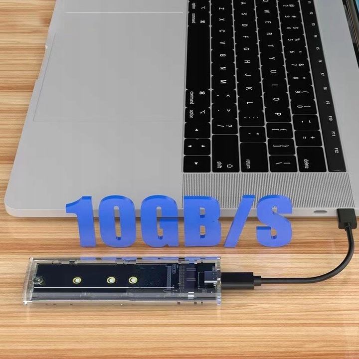 OBUDOWA NA DYSK NVME M2 SATA SSD ADAPTER NGFF M.2 USB 3.1 USB TYP-C 10 GBPS