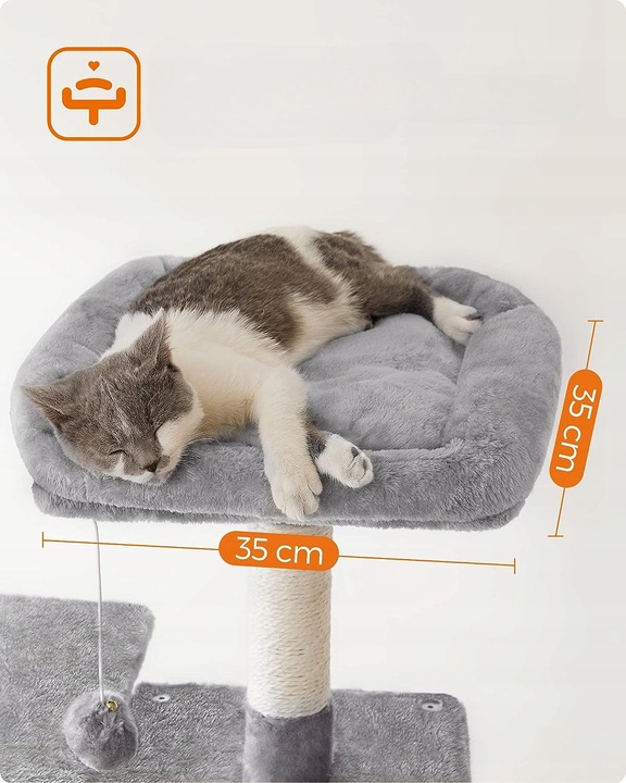 DRAPAK DLA KOTA DUŻY XL LEGOWISKO WIEŻA SŁUPEK DOMEK 6 POZIOMÓW 143cm