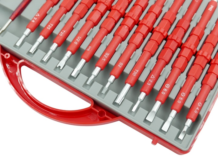 ZESTAW WKRĘTAKÓW ŚRUBOKRĘTY IZOLOWANE 25 ROZMIARÓW + WALIZKA DLA
