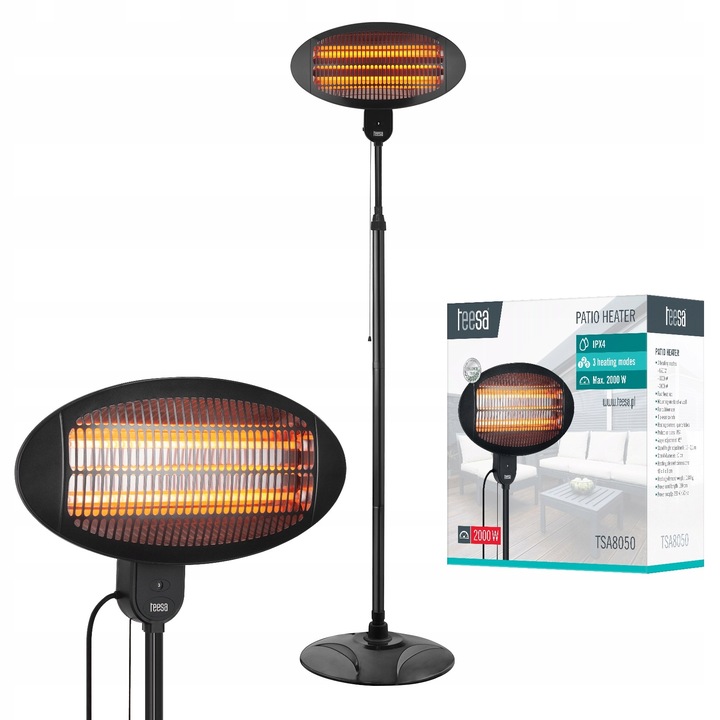 Promiennik podczerwieni grzejnik na taras balkon Teesa