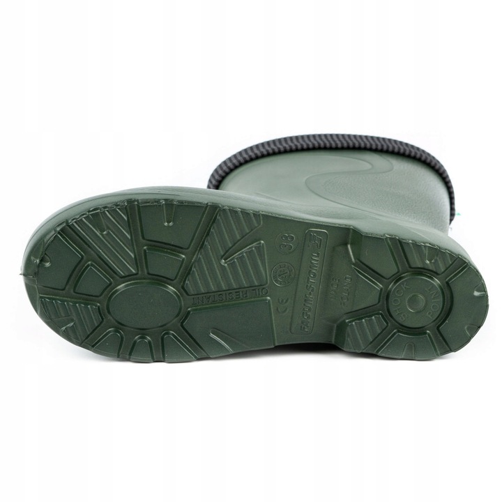 POLSKIE Kalosze DAMSKIE gumowce ROBOCZE VERONA zielone 40