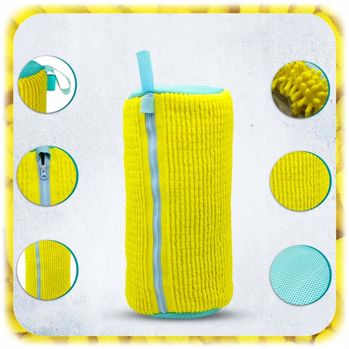 2SZT WOREK TORBA SIATKA DO PRANIA BUTÓW OBUWIA Z MIKROFIBRĄ OCHRONA