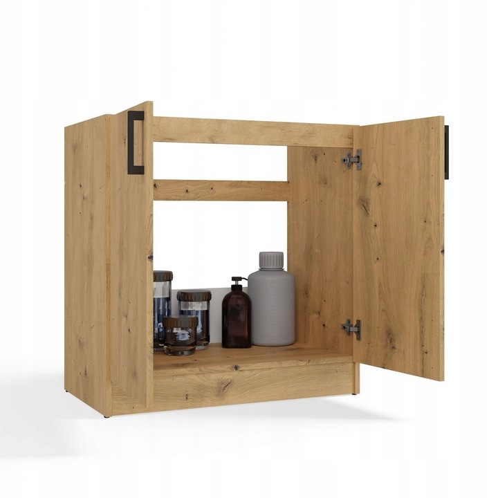 SZAFKA KUCHENNA DOLNA POD ZLEWOZMYWAK KATIA 80 CM DĄB ARTISAN