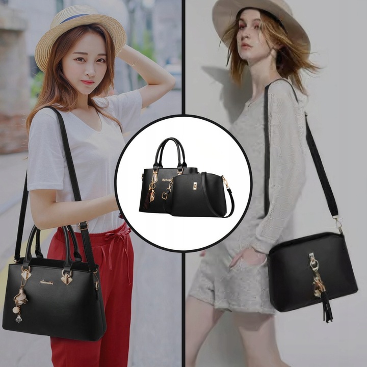 DAMSKA TOREBKA 2w1 SKÓRZANA NA PASKU DLA KOBIET PREZENT DO PRACY