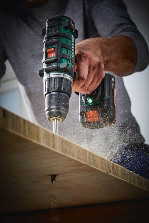 Najnowsza Wiertarka Parkside 20 V + akumulator + bity + ładowarka 65W PL