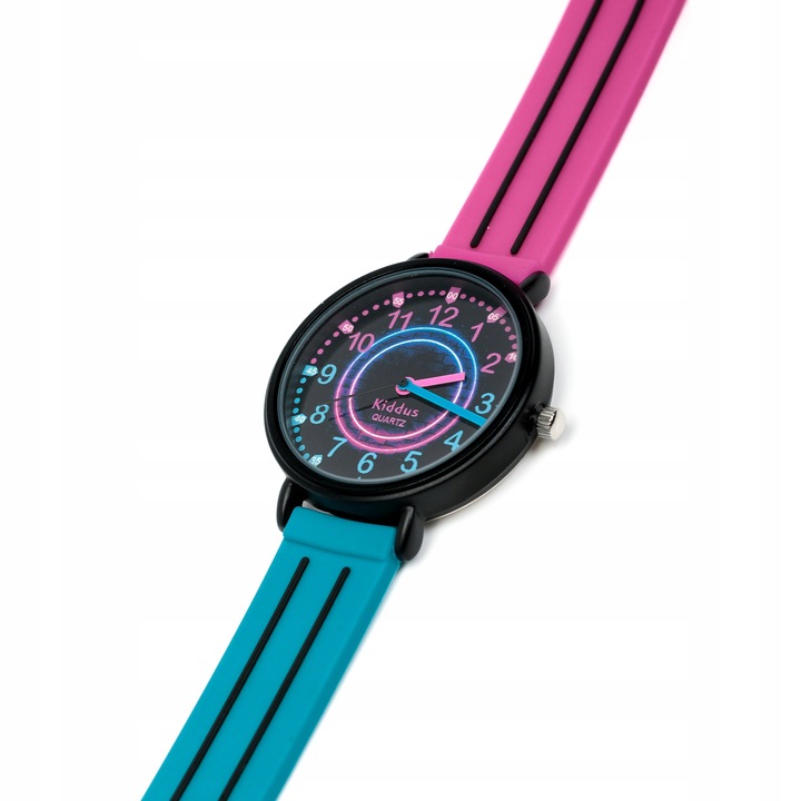 Kiddus Zegarek edukacyjny dla dzieci, idealny do nauki odczytywania godziny
