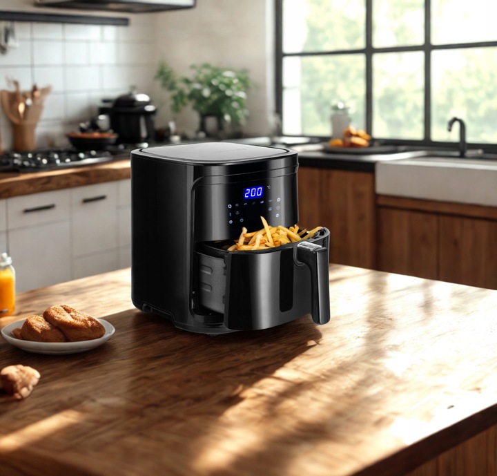 FRYTKOWNICA BEZTŁUSZCZOWA AIR FRYER 7L 1900W XL FRYTOWNICA LCD SMART