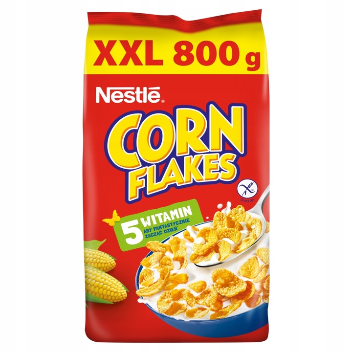 Nestlé Corn Flakes Płatki śniadaniowe 800 g