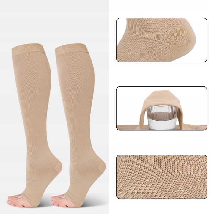 Podkolanówki Przeciwżylakowe uciskowe2 stopień II na żylaki 40-46 2szt