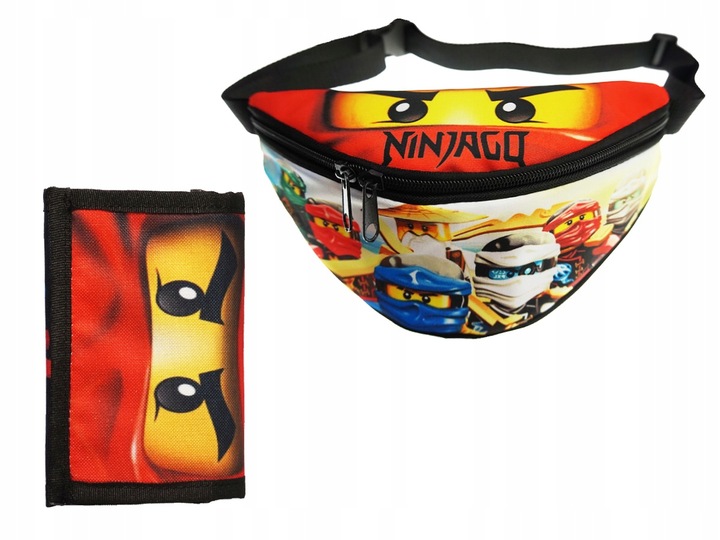 ZESTAW Portfel sportowy + Saszetka nerka NINJAGO