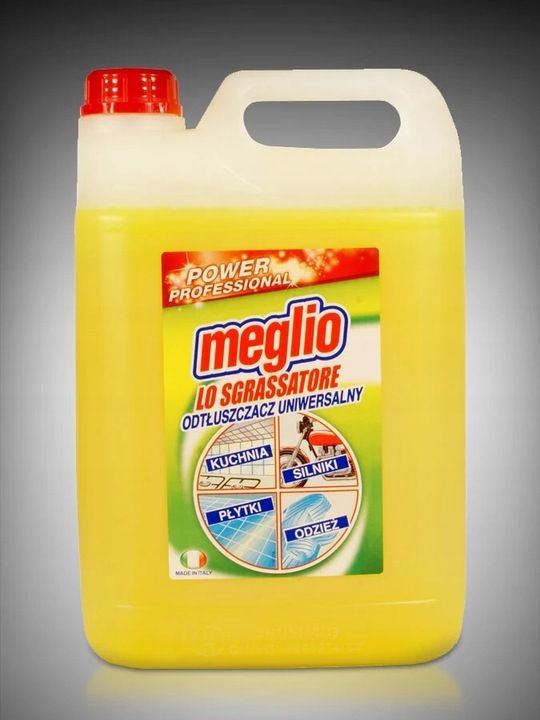 Płyn odtłuszczający MEGLIO Sgrassatore Lemon 5L