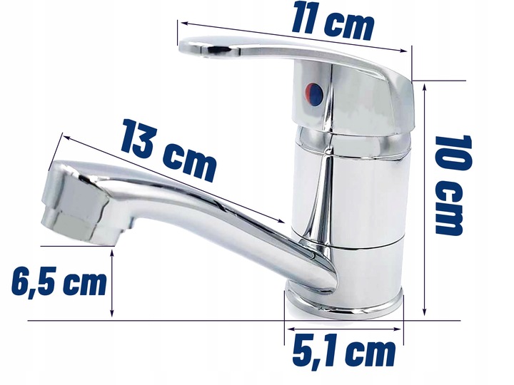 Bateria umywalkowa stojąca z ruchomą wylewką chrom obrotowa łaznienkowa