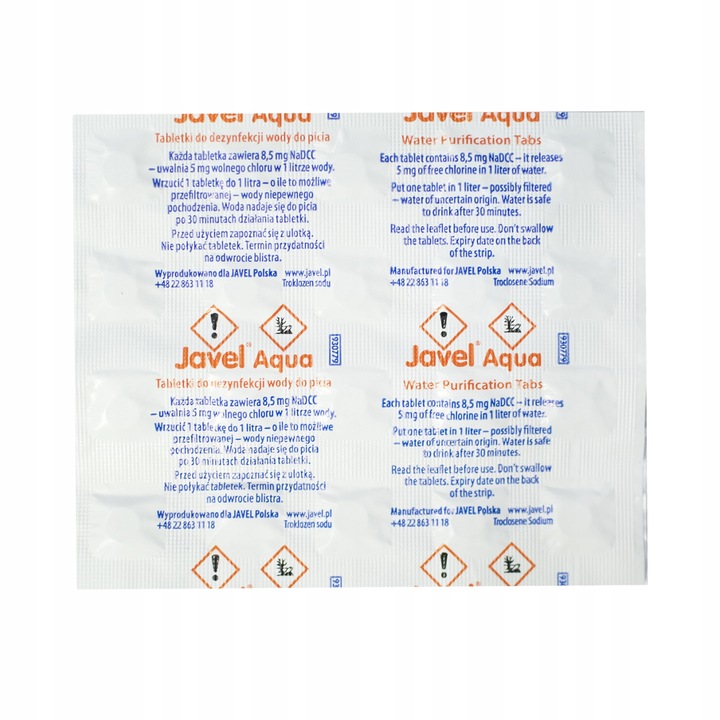 TABLETKI DO UZDATNIANIA WODY AIDPOL JAVEL 20szt
