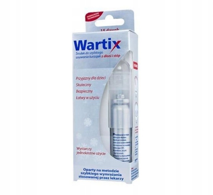 Wartix, aerozol do wymrażania kurzajek, 38 ml