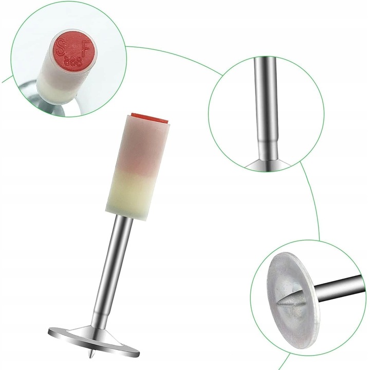 100x Gwoździe do betonu metalu drewna do pistoletu ręcznego