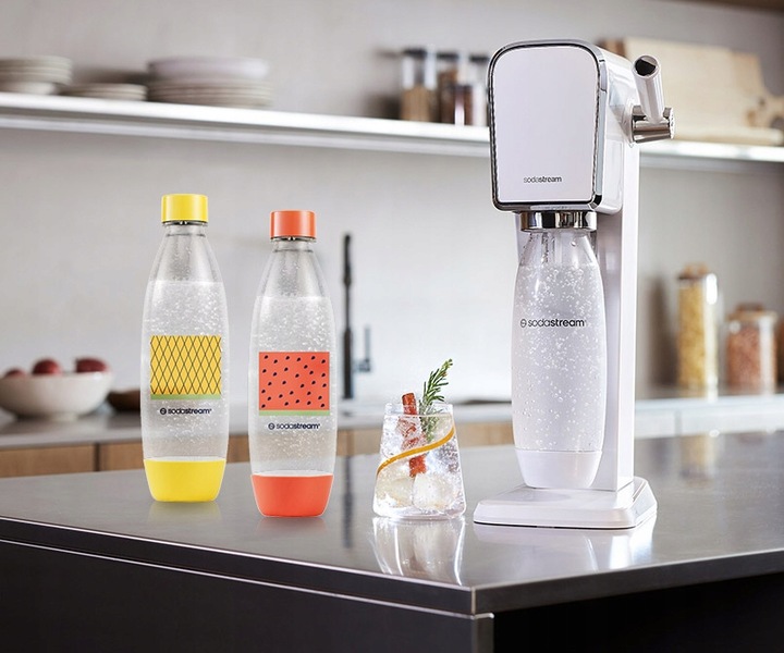 Zestaw 1 litrowe butelki Sodastream - pomarańczowa / żółta do