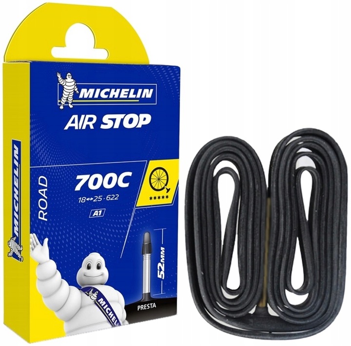 Dętka rowerowa MICHELIN A1 PRESTA 52mm 700x18C 700x20C 700x23c 700x25C