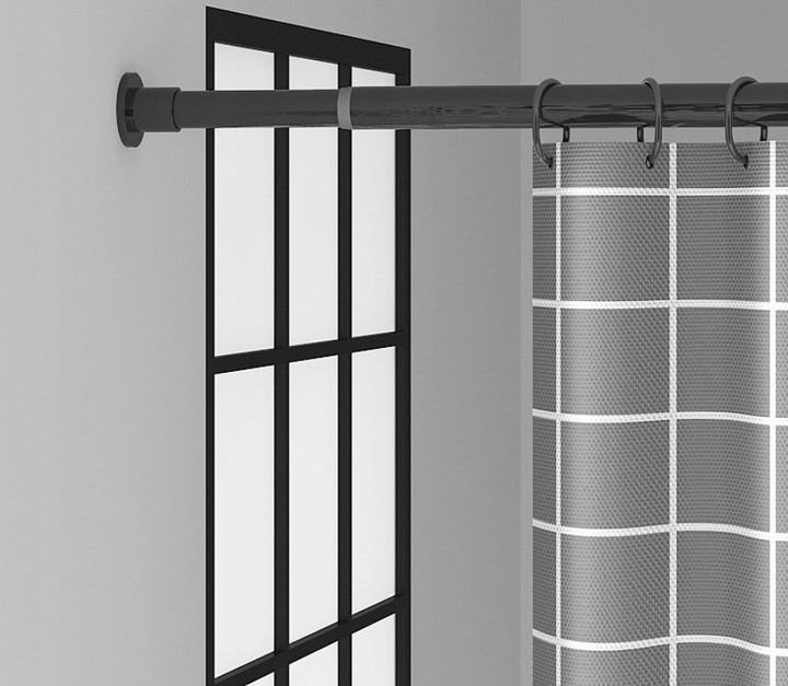 DRĄŻEK NA UBRANIA ROZSUWANY KARNISZ 110-200 ŚR. 25