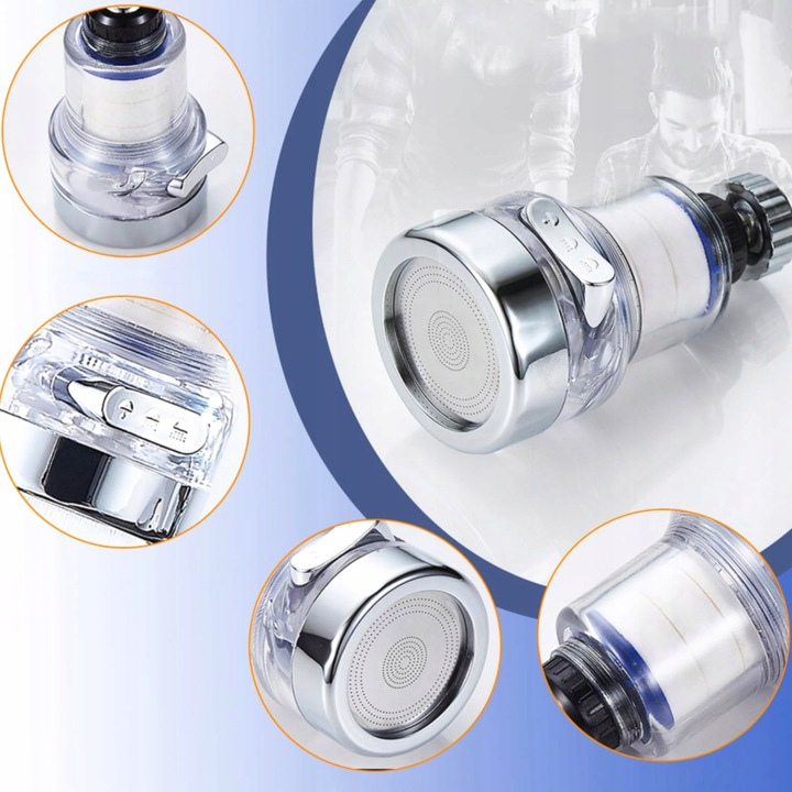 Filtr Do Wody Na Kran Obrotowy Usuwa Zanieczyszczenia i Metale + 10