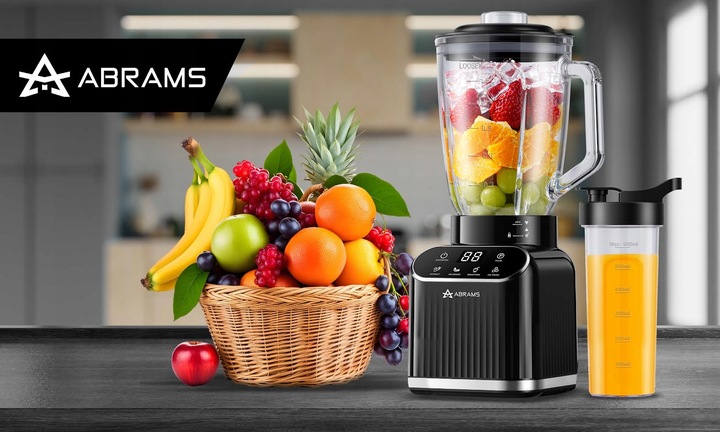 Blender Kielichowy 1500W Szklany 1,5l Bidon 600Ml Ostrza Tytanowe