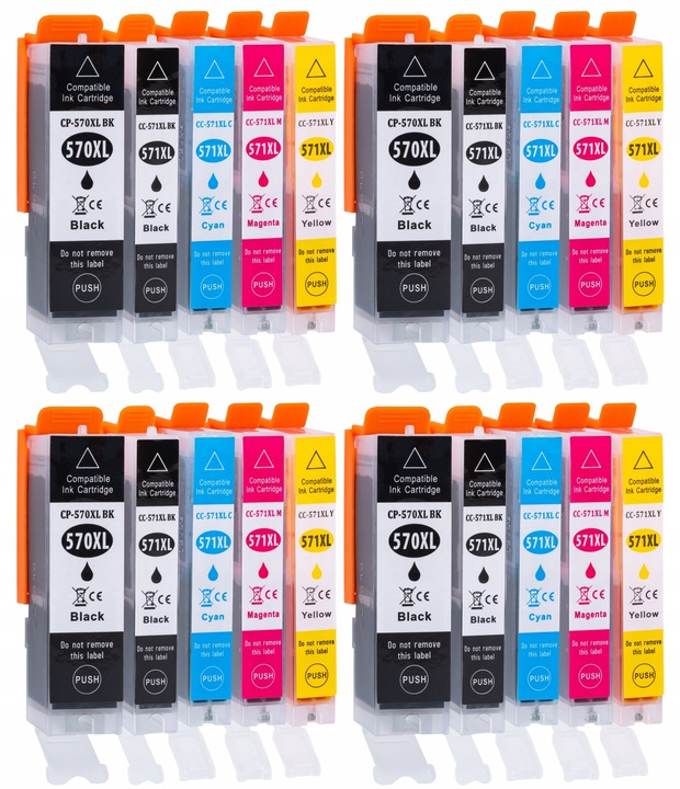 20x NOWE TUSZE DO DRUKARKI CANON PIXMA MG 5750 XL