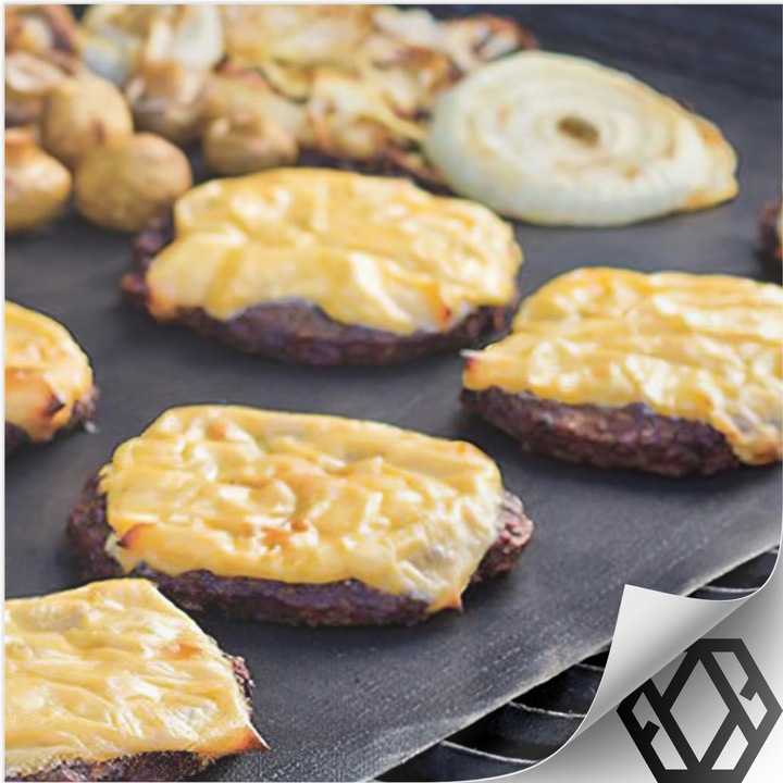 12x MATA DO GRILLA TEFLONOWA PODKŁADKA DO PIECZENIA TACKA WIELORAZOWA