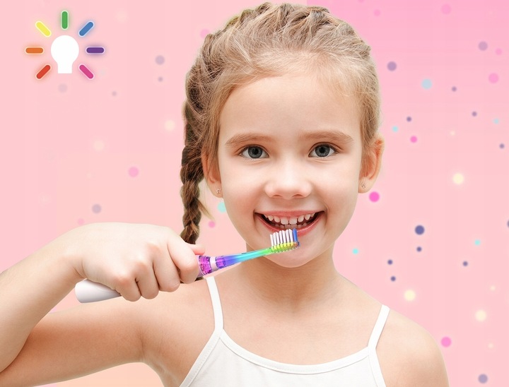 SONICZNA SZCZOTECZKA DO ZĘBÓW DLA DZIECI 3-12 LAT NIEBIESKA ŻYRAFKA SEAGO