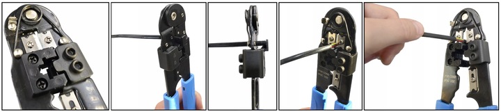 ZACISKARKA DO WTYCZEK WTYKÓW RJ45 RJ-45 ZACISKACZ