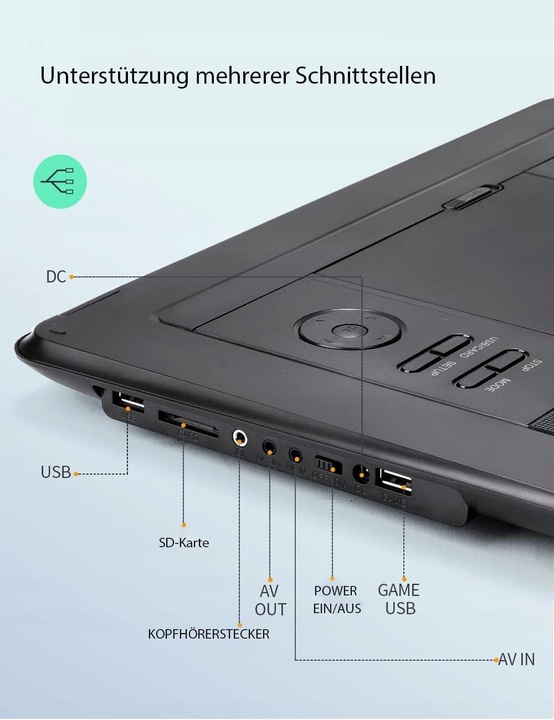 Przenośny odtwarzacz DVD YOTON YD155