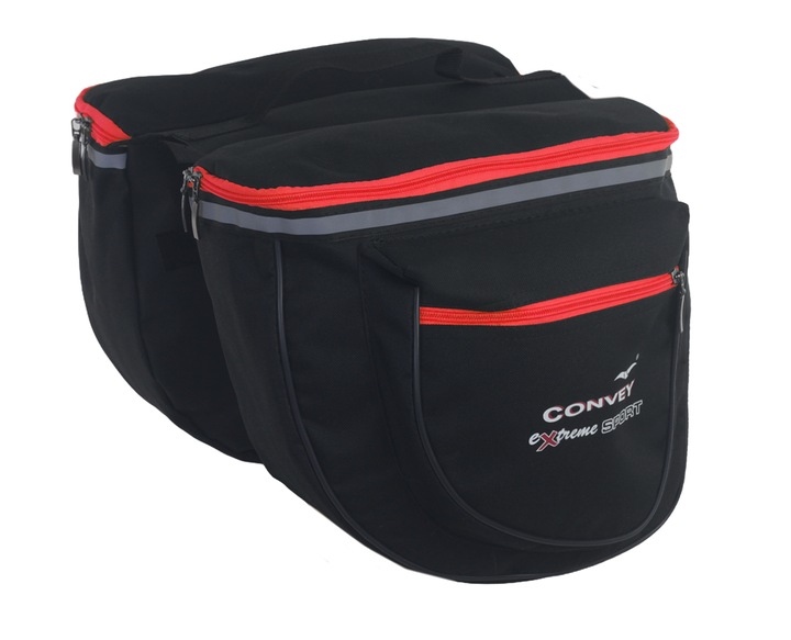 Torba rowerowa na bagażnik Sakwa dwie komory Codura Produkt Polski Convey