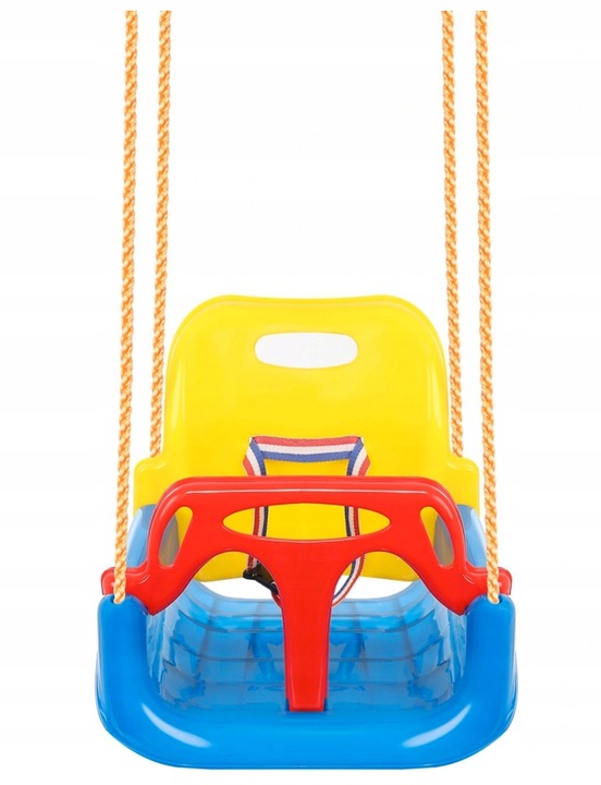 4w1 huśtawka kubełkowa modułowa dla dzieci pasy ogrodowa do pokoju 6m-7lat