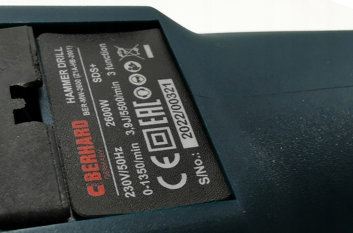 MŁOTOWIERTARKA WIERTARKA MŁOT UDAROWY SDS+ MOCNY