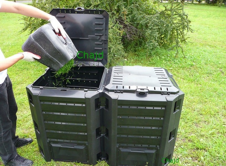 KOMPOSTOWNIK 800L DWUKOMOROWY POPRAWIONY MODEL NEW